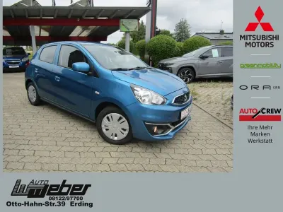 Gebraucht Mitsubishi Space Star Diamant Edition 71 PS (52 kW) 2019 Blau Kleinwagen