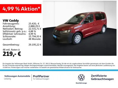 Gebraucht VW Caddy Basis 102 PS (75 kW) 2024 Rot Van / Kleinbus