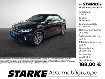 Gebraucht VW T-Roc Cabriolet R-line 150 PS (110 kW) 2025 Schwarz Cabrio