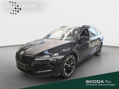 Crystalschwarz metallic Gebraucht 2021 Skoda Superb SportLine Kombi | 24.490 € (Fairer Preis)