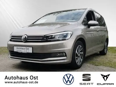 Gebraucht VW Touran Sound 150 PS (110 kW) 2017 Titanium beige Van / Kleinbus