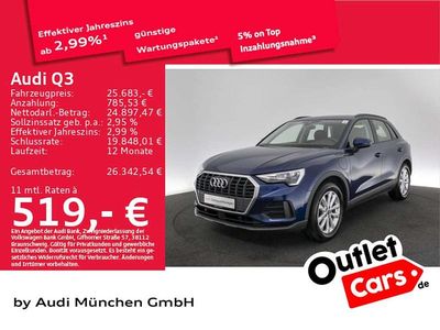 Gebraucht Audi Q3 Ambiente 245 PS (180 kW) 2022 Navarrablau metallic SUV
