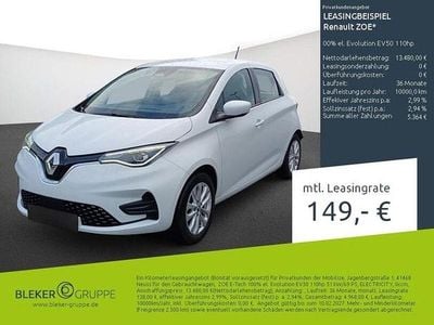 Gebraucht Renault Zoe Evolution 80 kW (110 PS) 2022 Weiß Kleinwagen