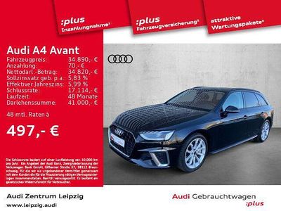 Mythosschwarz metallic Gebraucht 2021 Audi A4 S-Line Kombi | 34.890 € (Etwas zu teuer)