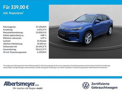 Neu VW T-Roc Life 150 PS (110 kW) 2025 Blau SUV