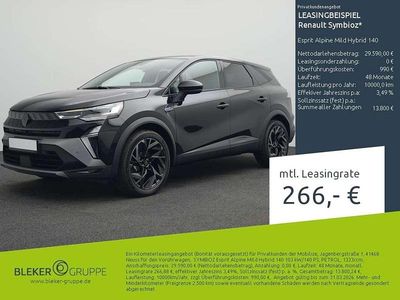 Gebraucht Renault Symbioz Esprit Alpine 140 PS (102 kW) 2025 Blackpearl schwarz SUV