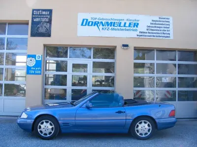 Gebraucht Mercedes SL320 231 PS (169 kW) 1997 Designoblau (012u) (metallic) Cabrio