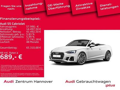 Arkonaweiß Gebraucht 2024 Audi S5 Cabriolet Ambiente Cabrio | 57.990 € (Fairer Preis)