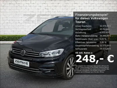 Gebraucht VW Touran Highline 150 PS (110 kW) 2024 Schwarz Van / Kleinbus