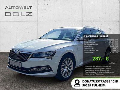 Gebraucht Skoda Superb Style 150 PS (110 kW) 2022 Moonweiß perleffekt Kombi