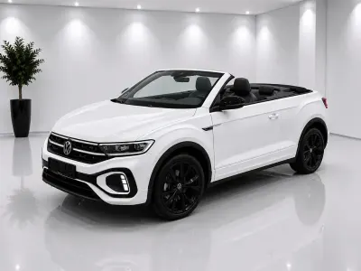 Gebraucht VW T-Roc Cabriolet R-line 150 PS (110 kW) 2024 Weiß Cabrio