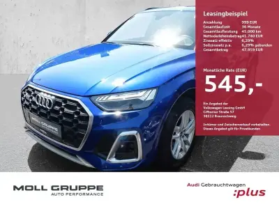 Gebraucht Audi Q5 S-Line 204 PS (150 kW) 2023 Ultrablau metallic SUV