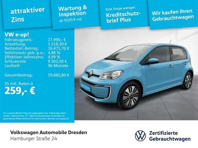 Gebraucht VW e-up! Edition 61 kW (83 PS) 2023 Blau Kleinwagen
