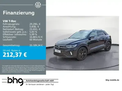 Usata VW T-Roc R-line 150 CV (110 kW) 2023 Nero SUV