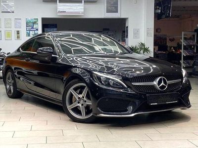 Gebraucht Mercedes C180 AMG line 156 PS (114 kW) 2016 Obsidianschwarz  metalliclack Coupé