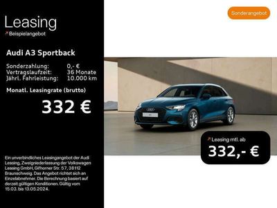 gebraucht Audi A3 Sportback 35 TFSI*Klima*Alu*Einparkhilfe*Start/Stop*Sitzheizung