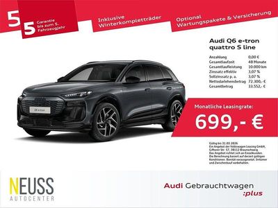 Gebraucht Audi Q6 e-tron S-Line 284 kW (387 PS) 2025 Daytonagrau perleffekt SUV