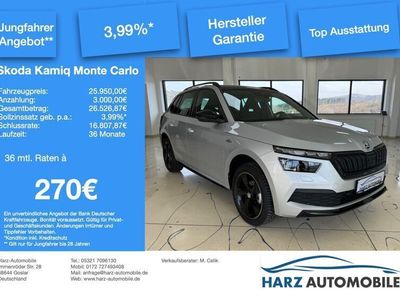 gebraucht Skoda Kamiq Monte Carlo / Jungfahrer Angebot 3,99%