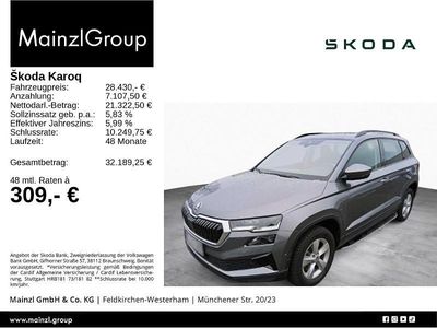 Grau Gebraucht 2022 Skoda Karoq Style SUV | 28.430 € (Etwas zu teuer)