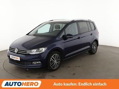 Gebraucht VW Touran Comfortline 150 PS (110 kW) 2016 Blau Van / Kleinbus