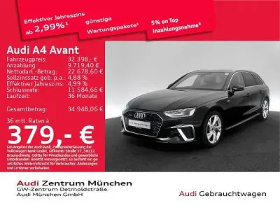 Gebraucht Audi A4 S-Line 204 PS (150 kW) 2024 Mythosschwarz metallic Kombi