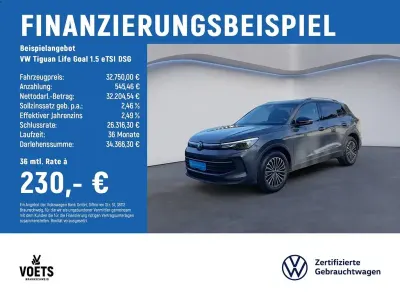 Gebraucht VW Tiguan Goal 131 PS (96 kW) 2025 Grau SUV