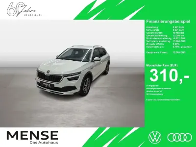 Gebraucht Skoda Kamiq ScoutLine 110 PS (80 kW) 2022 Moonweiß perleffekt SUV