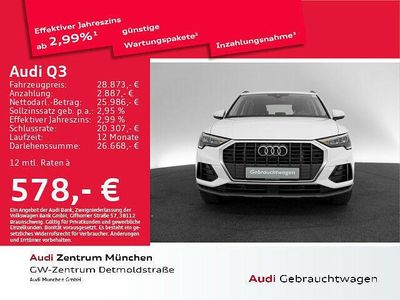 Ibisweiß Gebraucht 2021 Audi Q3 Design SUV | 28.873 € (Etwas zu teuer)