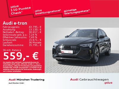 gebraucht Audi e-tron 50 qu S line Black Edition Display