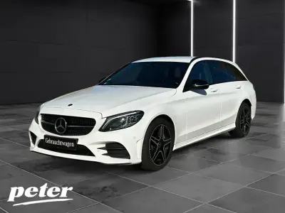 Gebraucht Mercedes C300 AMG 245 PS (180 kW) 2021 Unilack polarweiß Kombi