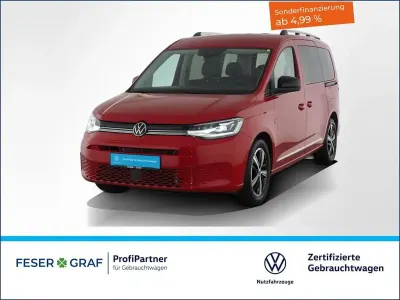 Brugt VW Caddy Maxi Style 122 HK (89 kW) 2022 Rød MPV