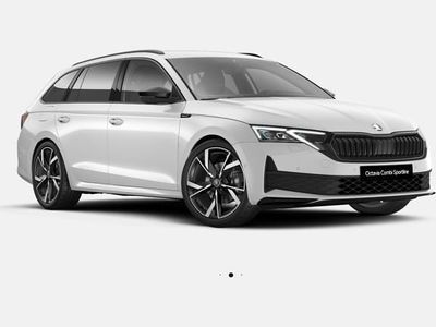 Weiß (moonweiss metallic) Neu 2025 Skoda Octavia SportLine Kombi | 41.000 € (Etwas zu teuer)