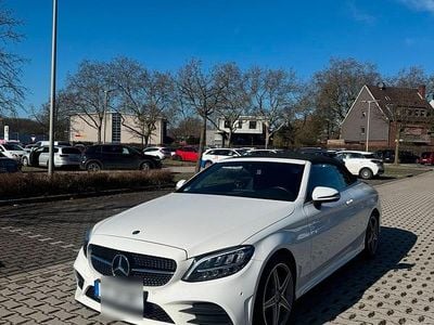 Gebraucht Mercedes C180 AMG line 156 PS (114 kW) 2021 Weiß Cabrio
