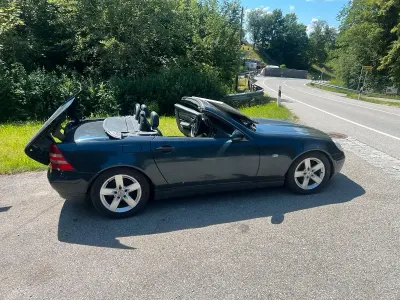 Gebraucht Mercedes SLK200 136 PS (100 kW) 1998 Blau Cabrio