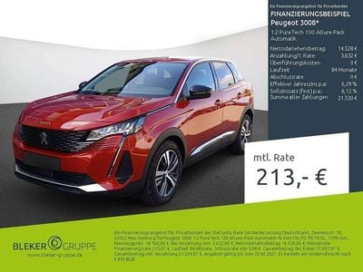 Second-hand Peugeot 3008 Allure 131 CP (96 kW) 2022 Roșu SUV