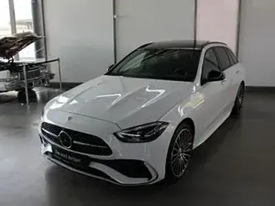 Gebraucht Mercedes C220 AMG Line Premium Plus 200 PS (147 kW) 2025 Weiß , manufaktur opalithweiß bright Limousine