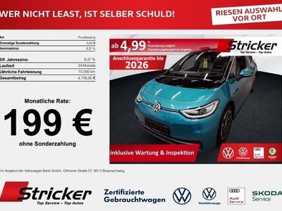 gebraucht VW ID3 ID.3 °°Max 150/58 199,-ohne Anzahlung Pano AHK°°Max 150/58 199,-ohne Anzahlung Pano AHK