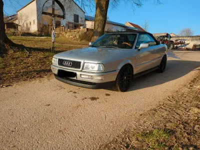 Brugt Audi Cabriolet Performance 133 HK (97 kW) 1992 Sølv Cabriolet