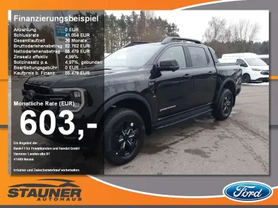 Nowe Ford Ranger 281 KM (206 kW) 2026 Czarny Pickup