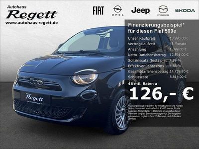 Gebraucht Fiat 500e Action 69 kW (95 PS) 2022 Schwarz Kleinwagen