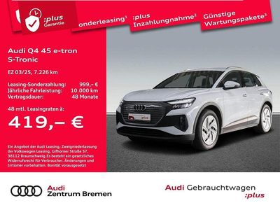 Gebraucht Audi Q4 e-tron Ambiente 210 kW (286 PS) 2025 Gletscherweiß metallic SUV