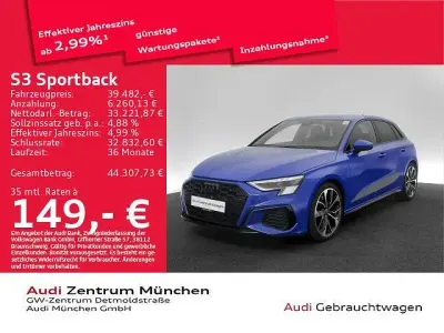 Brugt Audi S3 Ambiente 310 HK (228 kW) 2024 Blå Sedan
