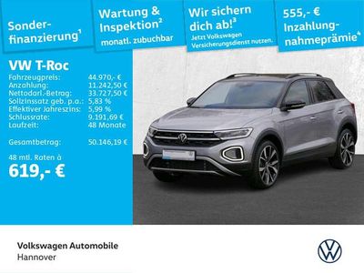 Gebraucht VW T-Roc Style 150 PS (110 kW) 2026 Pyritsilber metallic schwarz SUV