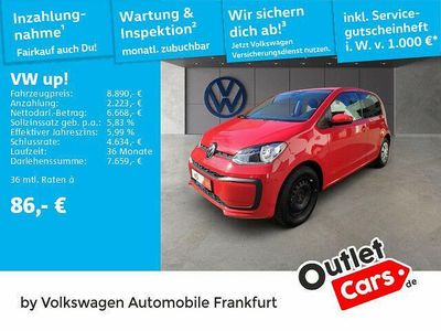 Gebraucht VW up! move up! 65 PS (47 kW) 2022 Tornadorot Kleinwagen