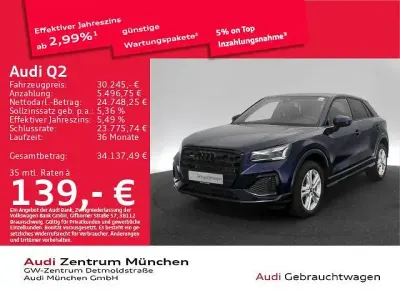 Gebraucht Audi Q2 Advanced Plus 190 PS (139 kW) 2025 Navarrablau metallic SUV
