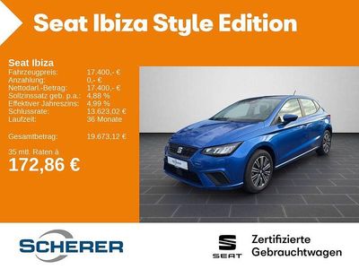 Gebraucht Seat Ibiza Style 116 PS (85 kW) 2024 Sapphire blau metallic (metallic) Limousine