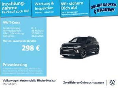 Gebraucht VW T-Cross R-line 116 PS (85 kW) 2025 Schwarz (deep black perleffekt) SUV