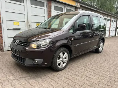Gebraucht VW Caddy Trendline 75 PS (55 kW) 2012 Schwarz Van / Kleinbus