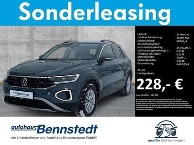 Gebraucht VW T-Roc Life 116 PS (85 kW) 2024 Blau SUV
