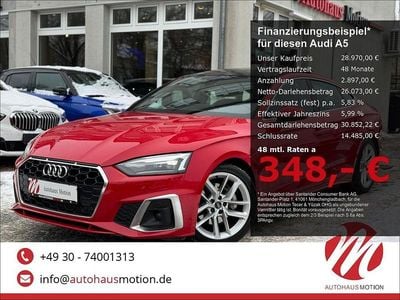 Tangorot metallic Gebraucht 2021 Audi A5 Sportback S-Line Kleinwagen | 28.970 € (Guter Preis)